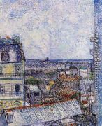 View of Paris from Vincents Room in the Rue Lepic - Vincent Van Gogh
