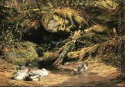 Ducks at the Spring Head - Arthur Fitzwilliam Tait