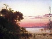 Sunset on the Guayaquil - Louis Remy  Mignot
