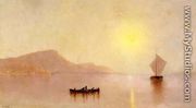 Sunset over the Palisades on the Hudson - Alfred Thompson Bricher