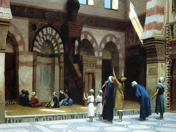 Prayer in the Mosque of Caid Bey, in Cairo - Jean-Léon Gérôme