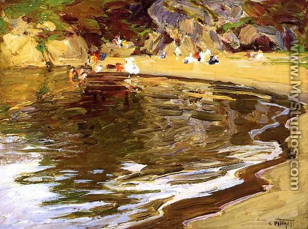 Bathers in a Cove - Edward Henry Potthast