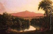 Landscape by a River with Mountains in the Distance - Jesse Talbot