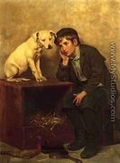 Shoeshine Boy with His Dog - John George Brown