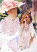 Woman with Collie - John Singer Sargent