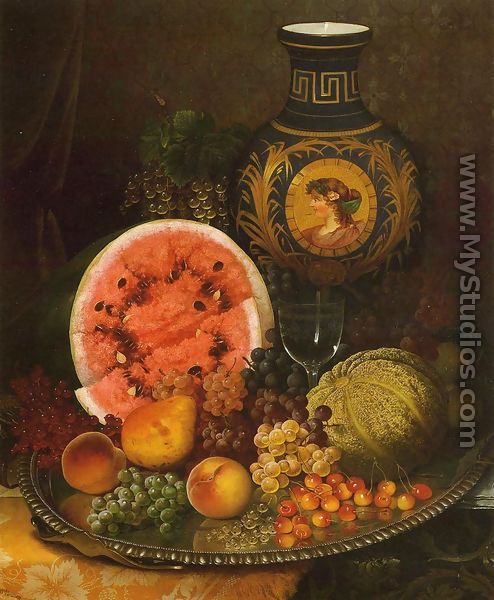 Still Life with Fruit and Vase - William Mason Brown