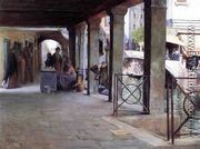 Venetian Market Scene - Julius LeBlanc Stewart