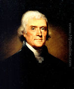 Portrait of Thomas Jefferson - Rembrandt Peale