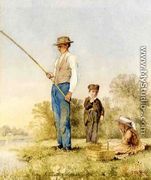 Fishing on a Lake - John Hill