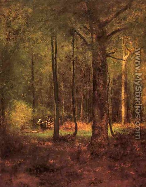 Woods at Montclaiir - George Inness