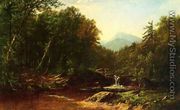 Fisherman by a Mountain Stream - Alfred Thompson Bricher