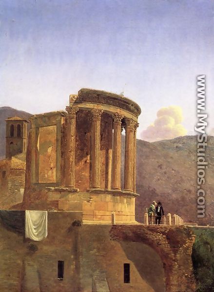 The Temple of Vesta at Tivoli - Antoine-Felix Boisselier