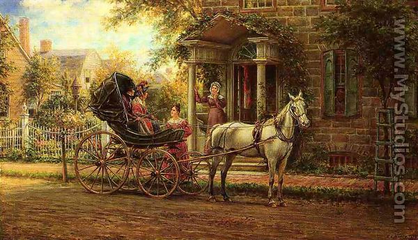 Stopping for a Chat - Edward Lamson Henry