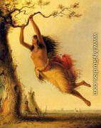 Indian Girl Swinging - Alfred Jacob Miller