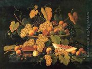 Still Life with Basket of Fruit - Severin Roesen