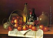 Still Liife with Wine and Apples - Thomas H. Hope