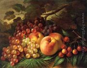 Still Life with Peaches and Grapes - George Henry Hall