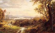 View of the Hudson I - Jasper Francis Cropsey