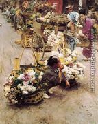 The Flower Market, Tokyo - Robert Frederick Blum