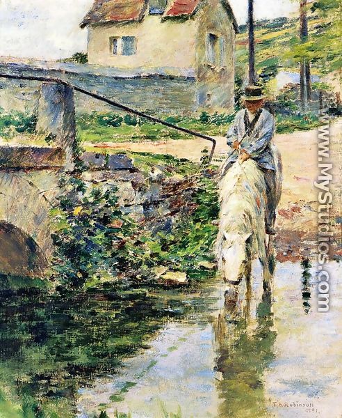 The Watering Place - Theodore Robinson