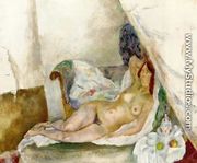 Nude with Drapery - Jules Pascin