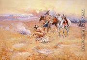 Blackfeet Burning Crow Buffalo Range - Charles Marion Russell