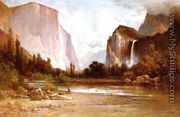Piute Indians Fishing in Yosemite - Thomas Hill