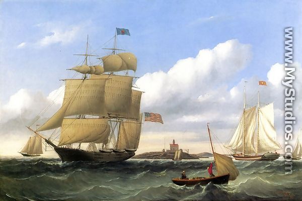 The Whaleship "Emma C. Jones" off Round Hills, New Bedford - William Bradford