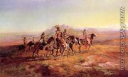 Sun River War Party - Charles Marion Russell