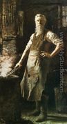 The Village Blacksmith - Thomas Hovenden