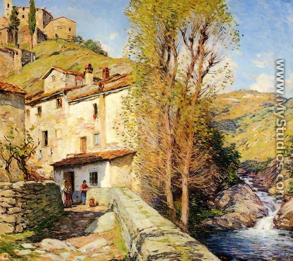 Old Mill, Pelago, Italy - Willard Leroy Metcalf