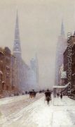 Fifth Avenue in Winter - Lowell Harrison
