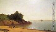 A Quiet Day on the Beverly Shore - John Frederick Kensett