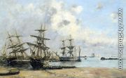 Portrieux, Boats in the Park - Eugène Boudin