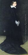 Arrangement in Black, No. 2: Portrait of Mrs. Louis Huth - James Abbott McNeill Whistler