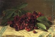Cherries on a Tabletop - Edward Chalmers  Leavitt