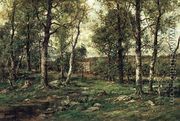Landscape with Birch Trees, Scalp Level - Charles Linford