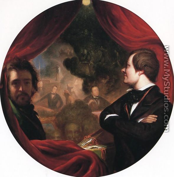 Mann S. Valentine and the Artist - William James  Hubard