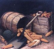 Barrel and Box of Corn with Scoup - Alfred Montgomery