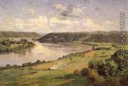 The Ohio river from the College Campus, Honover - Theodore Clement Steele