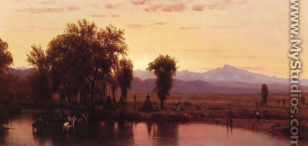 Indians Crossing the Platte River - Thomas Worthington Whittredge