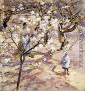 Blossoms at Giverny - Theodore Robinson