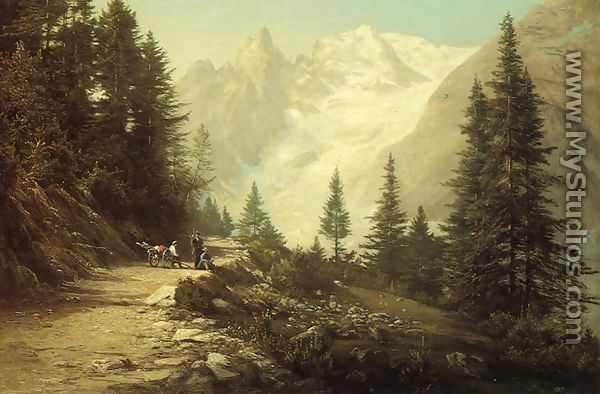 Watching the Artist in the Rockies - Dewitt Clinton Boutelle