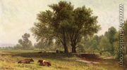 Landscape with Cows - Aaron Draper Shattuck