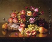 Fruit Still Life with roses and Honeycomb - Robert Spear  Dunning