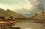 Lake with Boaters - John Frederick Kensett