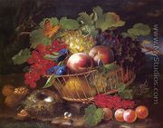 Still Life with Fruit, Butterflies and Bird's Nest - George Forster