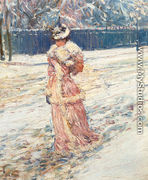 Lady in Pink - Frederick Childe Hassam