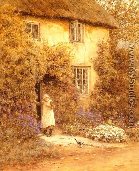 A Cottage Door - Helen Mary Elizabeth Allingham, R.W.S.