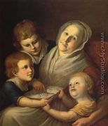 The Artist's Mother, Mrs. Charles Peale, and Her Grandchildren - Charles Willson Peale